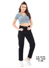 New Stylish Fancy Wear Stylish Mom Fit Pant Collection MF 7233 Z BLACK